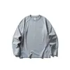 Camiseta básica de manga larga con retazos para exteriores, secado rápido, corte holgado, unisex, top atlético, LST3230