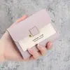 Directo de fábrica nueva cartera femenina corta de estudiante pequeña y fresca cartera coreana linda mini cartera de tres pliegues