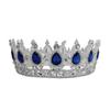 Corona Redonda Barroca Retro de Estilo Europeo Color Clásico Show Corona de Reina Boda Novia Vestido de Novia Joyería para la Cabeza