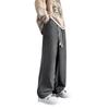 Pantalones Rectos de Pana para Hombre Otoño e Invierno 2025 Nueva Moda Marca con Forro Polar Pantalones Deportivos Sueltos de Pierna Ancha Pantalones Casuales