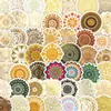 50 Adesivos de Mandala Cartoon Graffiti em PVC para Decorar Malas, Cadernos, Adesivos Criativos DIY, Itens Populares para Atacado