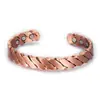 Aleación ecológica transfronteriza súper ventas tendencia de moda abierto cinco colores opcionales joyería pulsera magnética a rayas para pareja