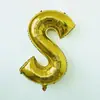 Globos de Letras de 32 pulgadas en Dorado, Plateado, Oro Rosa, Alfabeto Inglés A-Z Globo de Papel de Aluminio Decoración, Venta al por Mayor de Globos Transfronteriza