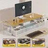 Soporte elevador para cajón de escritorio de monitor de computadora estante de almacenamiento de escritorio de oficina soporte organizador de escritorio