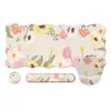 Alfombrilla Grande para Escritorio Borde Ondulado Estilo Floral Fresco Ins Transfronteriza Amazon Temu Antideslizante Alfombrilla para Ratón de Oficina Teclado