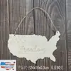 Nuevo Colgante de Madera del Día de la Independencia Estadounidense Día Nacional Americano Decoraciones Festivas DIY Colgante de Madera