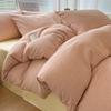 Estilo Muji Cama Classe A Conjunto de Quatro Peças Algodão Puro Pode Dormir Nu Capa de Edredom Lençóis de Cama Cama Lençóis de Cama Conjunto de Três Peças para Dormitório