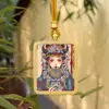 Pingente Thangka Dourado com Pó de Ouro Estilo Xizang para Atacado, Pingente Thangka Zakhilaam Passado e Presente, Colar Artesanal com Pó de Ouro