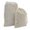 Bolsa de Algodón Natural con Cordón para Guardar Joyería y Granos, Bolsa de Algodón Transpirable con Cordón y Opción de Impresión de Logo
