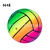 Pelota Gigante Gruesa Antiexplosión de PVC Arcoíris para Niños Protección Ambiental Pelota de Goma Inflable Venta Directa de Fábrica Verano Waterpolo Venta Caliente