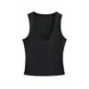 Venta al por mayor de ropa de mujer transfronteriza: Nuevo Estilo de Verano Top sin Mangas Ajustado con Cuello en V Profundo, Camiseta sin Mangas Corta de Color Sólido para Abrigo