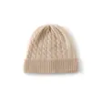 Suave y mullido gorro de cachemira 2026 Otoño/Invierno Nuevo Estilo Unisex Casual Protección para las Orejas Gorro Plegable Tejido de Punto Moda Gorro Tejido