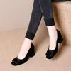 Sapatos Femininos Retrô Francês 2025 Outono Nova Moda Outerwear Elegante Bico Quadrado Baixo Confortável Versátil Salto Alto