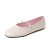 ¡Dulce fudge! Zapatos Mary Jane Planos de Boca Baja con Cabeza de Muñeca Dulce Zapatos de Piel de Vaca Zapatos de Ballet para Bebés Pequeños