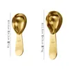 Colher Medidora em Formato de Coração Aço Inoxidável Colher Medidora de Grãos de Café Personalizável com Logo Transfronteiriço Colher Medidora para Assar 15ml 30ml Colher para Leite em Pó