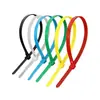 Bridas de Nylon Desprendibles, Retráctiles y Desmontables, Correas de Plástico de Colores para Atar en Jardinería, Clips Reutilizables