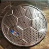 Inserto para vaporera de acero inoxidable plato para vaporera rejilla para vaporera cesta para vaporera lámina para cesta de vaporera tapete para bollos al vapor divisor para sartén rejilla para vaporera vaporera rejilla para vaporera Chaozhou