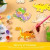 Dinosaurio Recorte de Madera sin Terminar Manualidades de Pintura en Madera de Dinosaurio Decoración para el Hogar para Niños