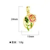 Collar Artístico Vintage de Cobre Microincrustado con Colgante de Flor de Goteo de Aceite, Cadena de Serpiente Redonda, Adornos de Perlas, Accesorio de Cuello de Moda y Versátil