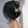 Pinza de metal grande de alta calidad con forma de tiburón, estilo coreano, horquilla de perla para el cabello, accesorios para el cabello de estilo inmortal.