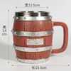 Suministro Transfronterizo Creativo Jarra de Cerveza Vikinga Taza Grande para Agua Taza de Acero Inoxidable Adorno de Artesanía de Resina