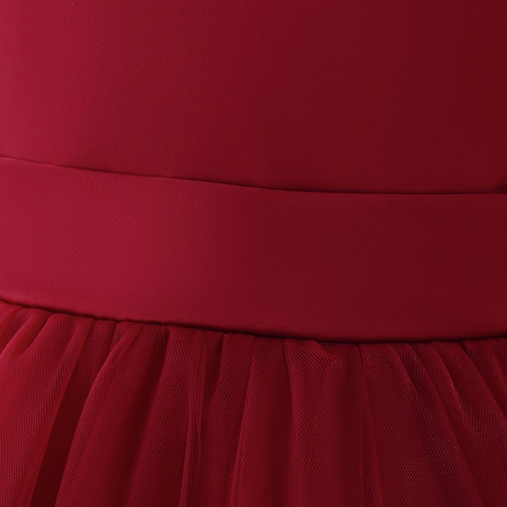 女童礼服拖尾裙