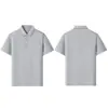 Directamente del fabricante, polos para hombre hechos de algodón mercerizado de lyocell, antibacterianos y transpirables, camisetas de manga corta para hombre, ropa de trabajo corporativa con impresión de logotipo