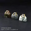 Adorno de cristal natural minibolso, colgante de bolso de amatista, decoración de cristal rosa estilo ins, venta al por mayor creativa