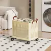 Cesta de lavandería nueva de gran capacidad, plegable y portátil, para uso doméstico, adecuada para organizar y almacenar ropa sucia en el baño