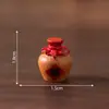 Micro-Paisagem Criativa Artificial Filha Flor de Pessegueiro Vermelho Conjunto para Fazer Vinho Casa de Boneca Acessórios de Decoração DIY Enfeites Miniatura