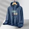 Sudadera deportiva para hombre engrosada, nuevo modelo 2025, chaqueta con capucha para primavera y otoño, top casual de moda de marca ins
