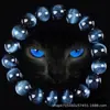 Pulseira de Pedra Olho de Tigre Multicor em Amarelo, Roxo, Azul, Verde e Vermelho Rosa, Exclusivamente para Vendas Transfronteiriças, Pulseira de Luxo Leve de Alta Qualidade para Comércio Transfronteiriço
