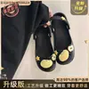 Zapatos perforados poco profundos de dibujos animados de frutas de doble uso para mujer, sandalias de exterior antideslizantes sin cordones de suela gruesa para verano 2026