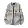 Suéter Cárdigan Jacquard Cachorro 2026 para Hombres y Mujeres, Chaqueta de Punto Holgada Vintage con Cuello Redondo para Otoño e Invierno
