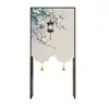 Nova Cortina de Porta Estilo Chinês, Cortina Divisória para Uso Doméstico, Meia Cortina para Quarto, Cortina Bloqueadora para Cozinha, Cortina Curta Específica para Banheiro Sem Furos
