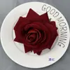 Flor de Terciopelo Simulada Rosa de Cuerno Grande Decoración de Pared de Flores para Boda Corsage DIY Material para Pasteles Accesorios Rosa para Enamorados