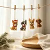 Calendario de Adviento Navideño para Perros Mascotas Transfronterizo 2026 Caja Sorpresa Decoración de Árbol de Navidad Adorno de 24 Piezas Caja de Regalo