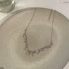Colar Urso Colorido Corrente Clavícula Colar Gola Tira de Pescoço Joia Curto Prata Diamante Borla Mulheres