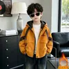 Parka Gruesa con Forro de Felpa para Niños 2525 Ropa Acolchada Nueva para Niños Otoño/Invierno 2026 Abrigo de Invierno para Bebé