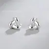 Joyas Brillantes Venta Caliente Transfronteriza Europea y Americana Pendientes de Botón con Forma de Corazón Corazón de Melocotón para Mujer Incrustados con Circonita Pendientes Simples con Forma de Corazón Adornos para Orejas de Hoja