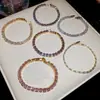 Pulsera con Hebilla Cuadrada de Circonita Chapada en Oro Real, Lujo Accesible, Pulsera de Gama Alta, Moderna, Exquisita y Versátil para Mujeres