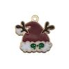 Mix 56 Gota de Natal Óleo Liga DIY Jóias Acessórios Papai Noel Boneco de Neve Sino Alce Pulseira Pingente