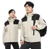 Chaquetas Impermeables de Una Sola Capa para Hombre y Mujer de Primavera y Otoño, Chaquetas Cortavientos para Exteriores, Ropa de Trabajo, Ropa de Trabajo Corporativa con Logos Impresos