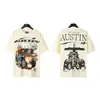 Transfronterizo 24ss Hell Star Hellstar Estilo Europeo y Americano High Street Manga Corta Tendencia Camisetas para Hombre y Mujer Belleza de Nicho Marea