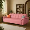2026 Nuevo Modelo Sofá Cama Plegable Resistente a Arañazos para Sala de Estar de Alquiler, Asiento Doble para Apartamento Pequeño, Uso Doméstico Simple