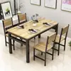 Mesa de comedor restaurante de comida rápida tienda de fideos catering mesa de comedor rectangular comercial silla un juego restaurante de bocadillos desayuno mesa de comedor silla