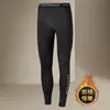 Calça legging térmica masculina, justa, quente, elástica, extra longa, versão fina de inverno com fleece, calça de fio shark Barbie extra elástica para meninos
