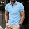 Camisa Polo clásica de manga corta para hombre, con botones, impresa en 3D, de moda, transfronteriza, directo de fábrica, disponible para venta al por mayor y dropshipping