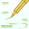 Bolígrafo Metálico de Firma, Bolígrafo Metálico de Alto Brillo, Bolígrafo de Pintura Metálica Oro y Plata con Punta Suave, Bolígrafo para Firma de Eventos, Tarjeta de Felicitación para Diario Personal, Bolígrafo de Pincel Suave