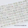 Dongzhou Rosa Sakura Recubierto Accesorios de Pedrería para Uñas Roca Dulce Corazón Retorcido Vidrio Puntiagudo Pedrería Brillante Adhesivo para Uñas Pedrería